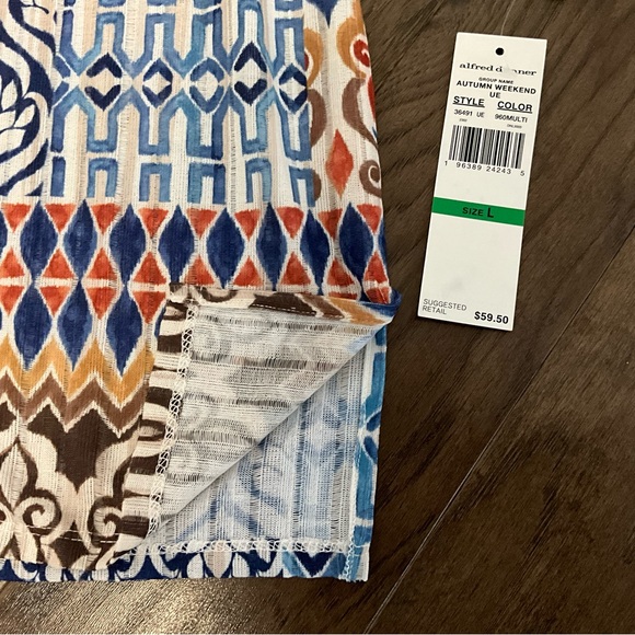 NWT Alfred Dunner Tunic Blouse Top - Picture 5 of 8